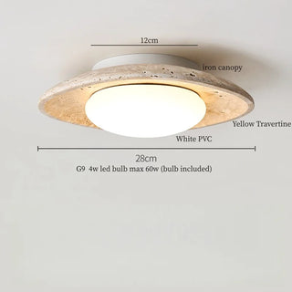 Celako™ Ochrina Ceiling Light | Yellow Travertine Kitchen Island Lighting