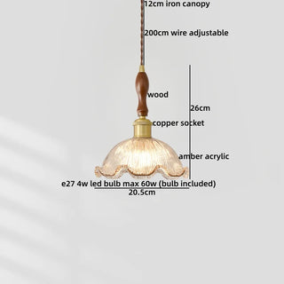 Celako™ Umbera Pendant Light | Acrylic Mid Century Modern Bedroom Lighting