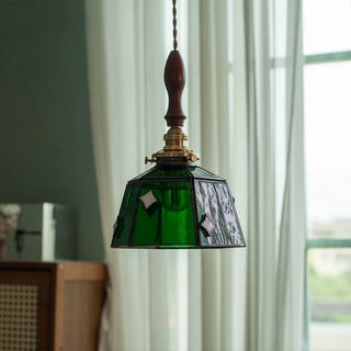 Celako™ Verdelite Pendant Light | Green Glass Bedroom Lighting