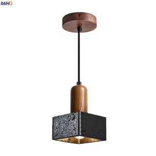 Celako™ Basalti Pendant Light | Black Travertine Kitchen Island Lighting