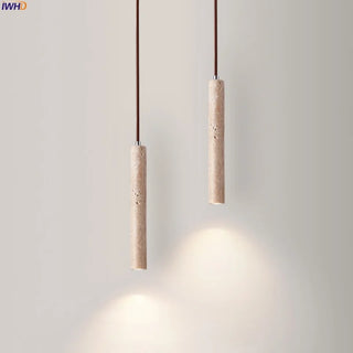 Celako™ Petramel Pendant Light | Yellow Travertine Bedroom Lighting