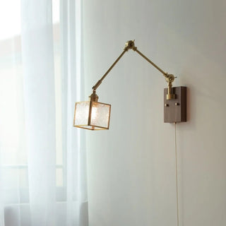 Celako™ Cupreau Wall Light | Copper Glass Bedroom Lighting