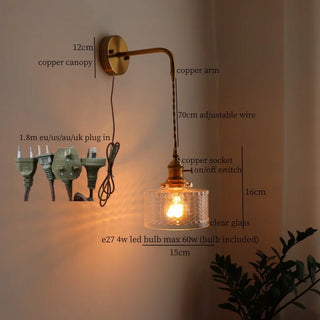 Celako™ Patinor Wall Light | Green Glass Living Room