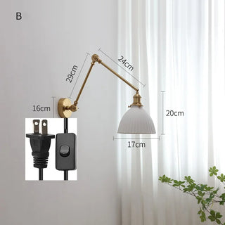 Celako™ Fermato Wall Light | Ceramic Bedroom Lighting