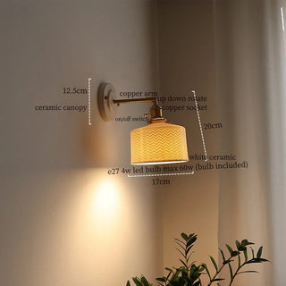Celako™ Striata Wall Light | Ceramic Vintage Kitchen Island Lighting