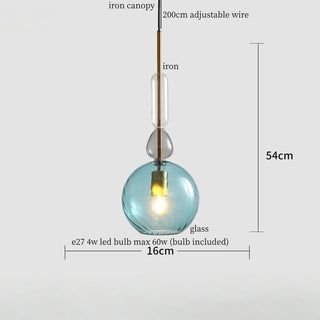 Celako™ Vetrisa Pendant Light | Glass Kitchen Island Lighting