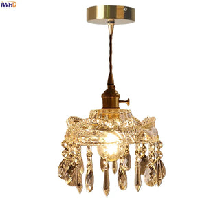Celako™ Aurelon Pendant Light | Glass Crystal Bedroom Lighting