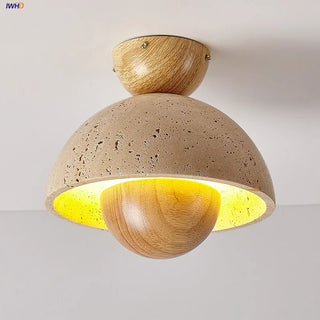 Celako™ Calustra Ceiling Light | Yellow Travertine Kitchen Island Lighting