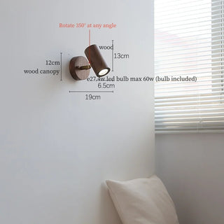 Celako™ Flexura Wall Light | Wood Bedroom Lighting