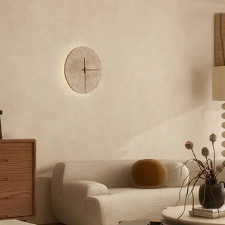 Celako™ Solvertine Wall Light | Yellow Travertine Japan Wabi Sabi Bedroom Lighting