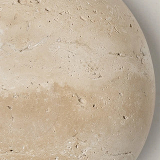 Celako™ Rotunda Wall Light | Yellow Travertine Glass Bedroom Lighting
