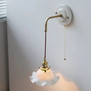 Celako™ Faienza Wall Light | White Ceramic Bedroom Lighting