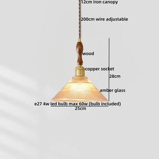 Celako™ Cuprella Pendant Light | Glass Copper Kitchen Island Lighting