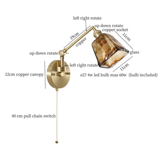 Celako™ Veroku Wall Light | Glass Japan Style