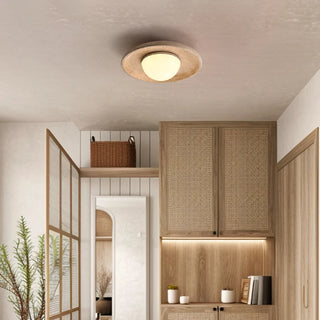 Celako™ Aurema Ceiling Light | Yellow Travertine Living Room Lighting