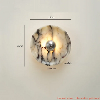 Celako™ Aurastone Wall Light | Marble Bedroom Lighting