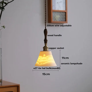 Celako™ Kaolin Pendant Light | Ceramic Dining Room Lighting