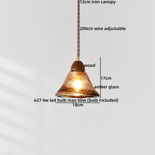 Celako™ Heliora Pendant Light | Glass Bedroom Lighting