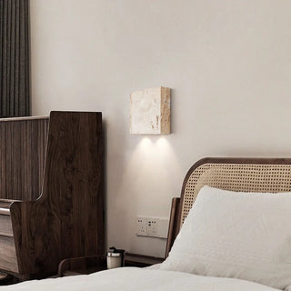 Celako™ Travessa Wall Light | Yellow Travertine Bedroom Lighting