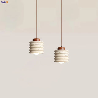 Celako™ Okerra Pendant Light | Yellow Travertine Bedroom Lighting