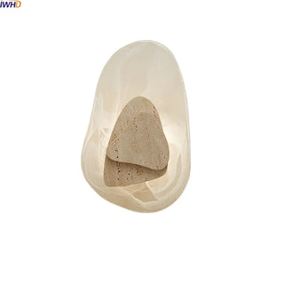 Celako™ Orotrine Wall Light | Yellow Travertine Bedroom Lighting