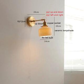 Celako™ Sorrina Wall Light | Glass Bedroom Lighting