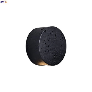 Celako™ Neroterra Wall Light | Black Travertine Bedroom Lighting