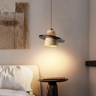 Celako™ Seravine Pendant Light | Yellow Travertine Living Room Lighting