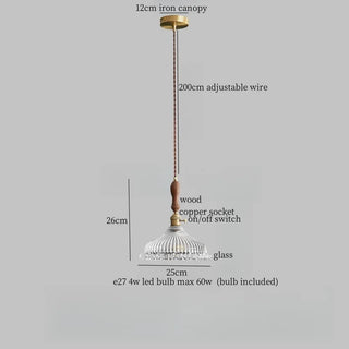 Celako™ Lustrenza Pendant Light | Glass Stone Bedroom Lighting