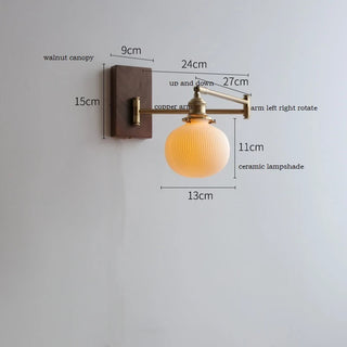 Celako™ Rotare Wall Light | Copper Bedside Lighting