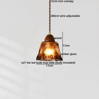 Celako™ Heliora Pendant Light | Glass Bedroom Lighting