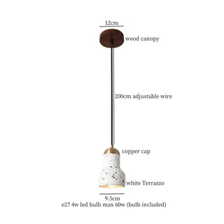 Celako™ Granilia Pendant Light | Terrazzo Stone Bedroom Lighting