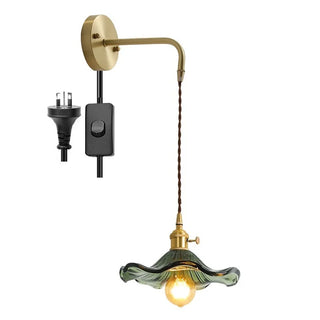 Celako™ Ambrien Wall Light | Amber Glass Living Room Lighting