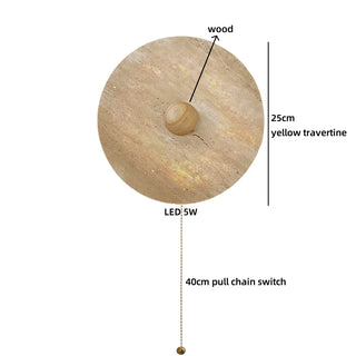 Celako™ Lithara Wall Light | Yellow Travertine Kitchen Island Lighting
