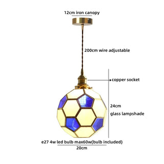 Celako™ Tessela Pendant Light | Glass Bedroom Lighting