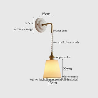 Celako™ Ivaryn Wall Light | White Ceramic Nordic Minimalism