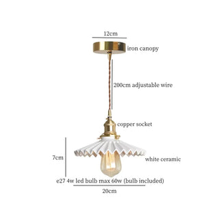 Celako™ Argilum Pendant Light | Ceramic Japan Wabi Sabi Bedroom Lighting