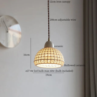 Celako™ Arcillio Pendant Light | Ceramic Bedroom Lighting