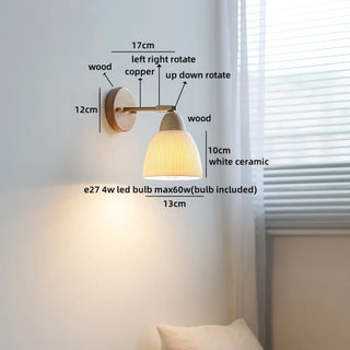 Celako™ Arista Wall Light | Glass Bedside Lighting