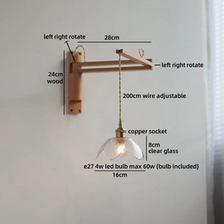 Celako™ Florent Wall Light | Glass Bedroom Lighting