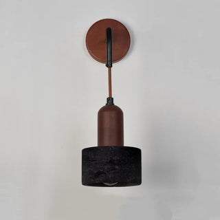 Celako™ Nerolite Wall Light | Black Travertine Bedroom Lighting