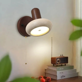 Celako™ Auretine Wall Light | Yellow Travertine Bedroom Lighting