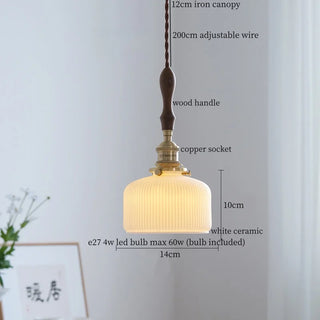 Celako™ Cerelume Pendant Light | White Ceramic Kitchen Island Lighting