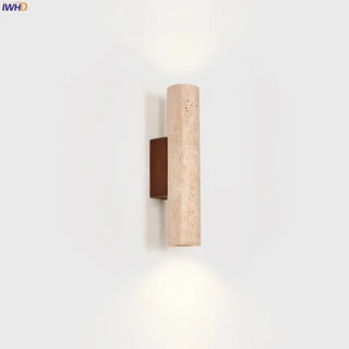 Celako™ Auresto Wall Light | Yellow Travertine Living Room Lighting