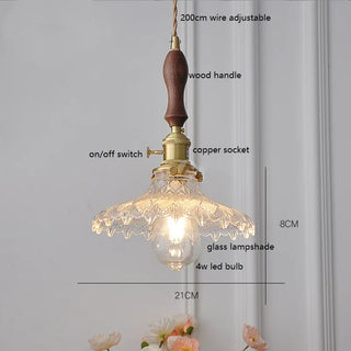 Celako™ Zelora Pendant Light | Glass Dining Room Lighting