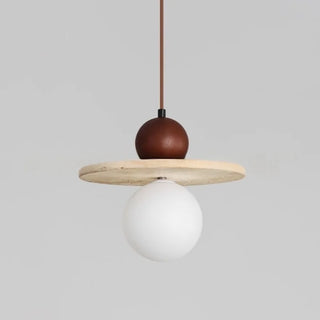 Celako™ Traventis Pendant Light | Yellow Travertine Stone Europe