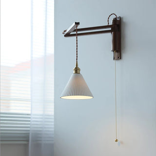 Celako™ Waluna Wall Light | Walnut Wood Living Room Lighting