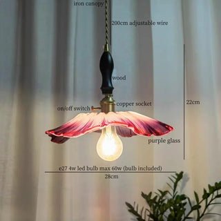 Celako™ Aurorine Pendant Light | Purple Glass Kitchen Island Lighting