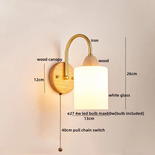Celako™ Opaleon Wall Light | Glass Living Room Lighting