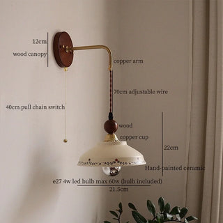 Celako™ Argilea Wall Light | Ceramic Living Room Lighting